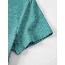 [Bohemian | Soft Stretch] Women's Bohemian T-Shirt | Soft Stretch Round Neck Short Sleeve Top | Fox & Pine Forest Graphic, All-Season Casual, Machine Washable, Multi-Color S-XXL