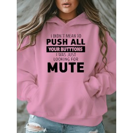 [Plus Size Sweatshirt] Plus Size Women's Casual Sweatshirt | Autumn and Winter Long-Sleeved Pullover with Pockets | Mute S Printed Round Neck