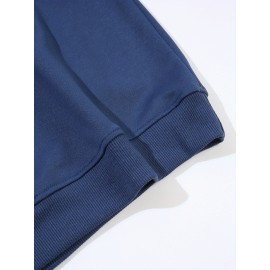 Plus Size Christmas Santa Print Sweatshirt, Casual Long Sleeve Crew Neck Pullover Sweatshirt, Women's Plus Size Clothing