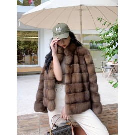Women'S Elegant Faux Fur Coat - Ultra-Soft Plush Winter Jacket with Contrast Trim, Long Sleeves & Flared Hem, Loose Fit for Casual & Formal Occasions, Fall/Winter Fashion Essential, Winter Outerwear, Sophisticated Style, Luxurious Texture
